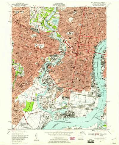 United States Geological Survey Philadelphia, PA-NJ (1949, 24000-Scale) digital map