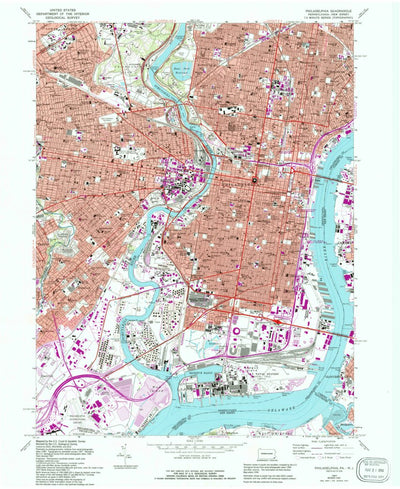 United States Geological Survey Philadelphia, PA-NJ (1967, 24000-Scale) digital map