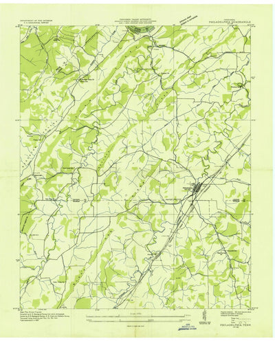 United States Geological Survey Philadelphia, TN (1935, 24000-Scale) digital map