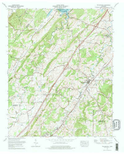 United States Geological Survey Philadelphia, TN (1974, 24000-Scale) digital map