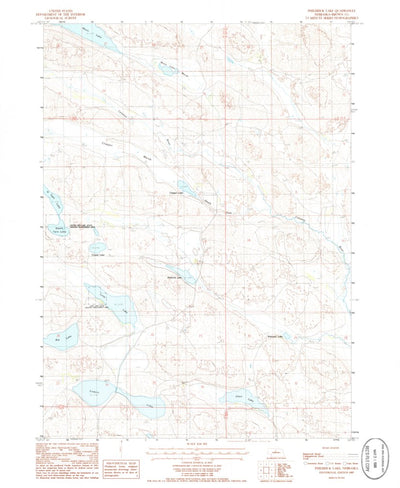 United States Geological Survey Philbrick Lake, NE (1985, 24000-Scale) digital map