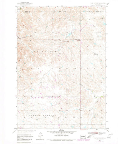 United States Geological Survey Philip Junction, SD (1953, 24000-Scale) digital map