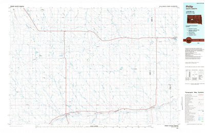United States Geological Survey Philip, SD (1983, 100000-Scale) digital map