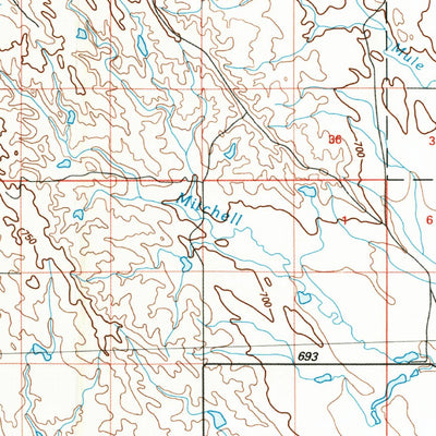 United States Geological Survey Philip, SD (1984, 100000-Scale) digital map