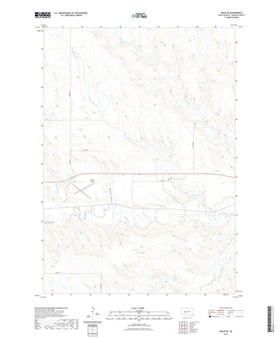 United States Geological Survey Philip SE, SD (2021, 24000-Scale) digital map