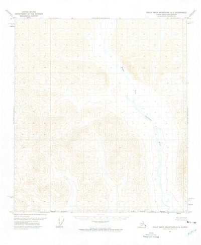 United States Geological Survey Philip Smith Mountains A-2, AK (1971, 63360-Scale) digital map