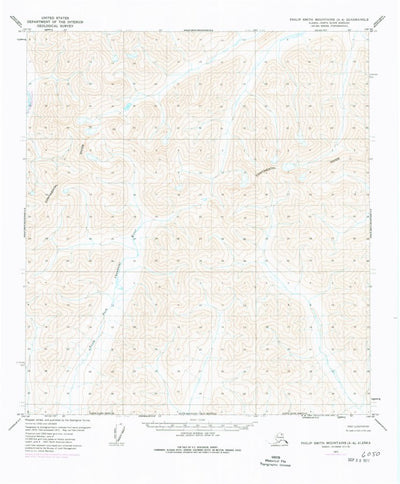 United States Geological Survey Philip Smith Mountains A-4, AK (1971, 63360-Scale) digital map