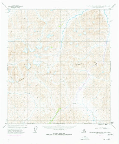 United States Geological Survey Philip Smith Mountains A-5, AK (1971, 63360-Scale) digital map
