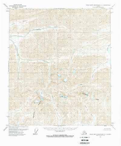 United States Geological Survey Philip Smith Mountains C-1, AK (1971, 63360-Scale) digital map