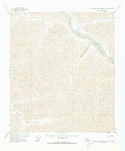 United States Geological Survey Philip Smith Mountains D-1, AK (1971, 63360-Scale) digital map