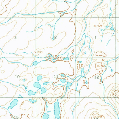 United States Geological Survey Philip Smith Mountains D-3, AK (1971, 63360-Scale) digital map