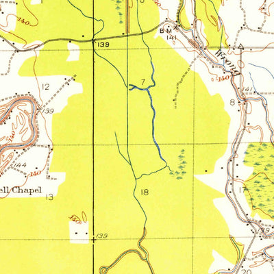 United States Geological Survey Philipp, MS (1932, 62500-Scale) digital map