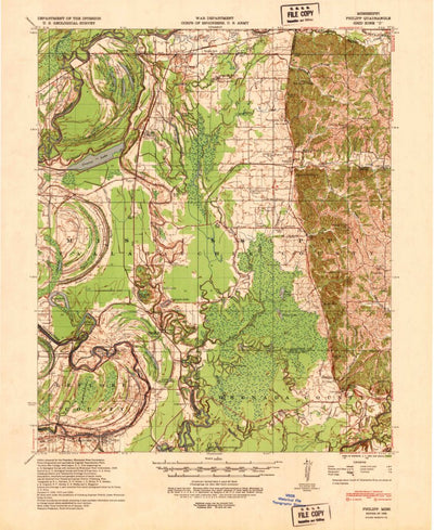 United States Geological Survey Philipp, MS (1939, 62500-Scale) digital map