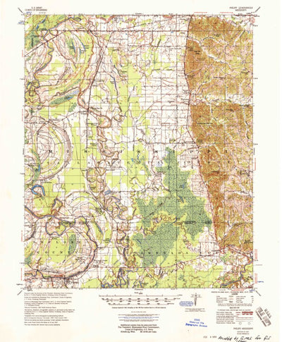 United States Geological Survey Philipp, MS (1957, 62500-Scale) digital map