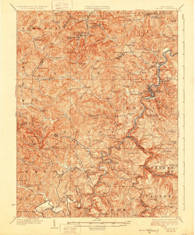 United States Geological Survey Philippi, WV (1928, 62500-Scale) digital map