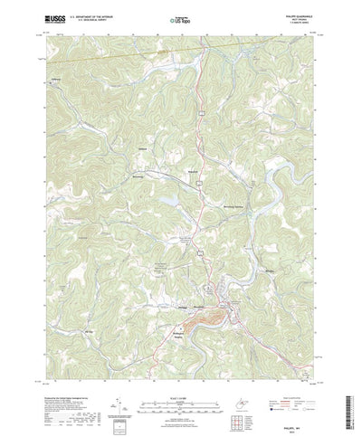 United States Geological Survey Philippi, WV (2023, 24000-Scale) digital map