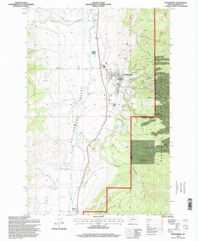 United States Geological Survey Philipsburg, MT (1996, 24000-Scale) digital map