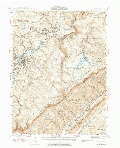 United States Geological Survey Philipsburg, PA (1939, 62500-Scale) digital map