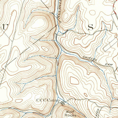 United States Geological Survey Philipsburg, PA (1939, 62500-Scale) digital map