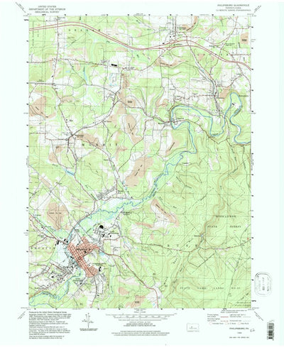 United States Geological Survey Philipsburg, PA (1994, 24000-Scale) digital map