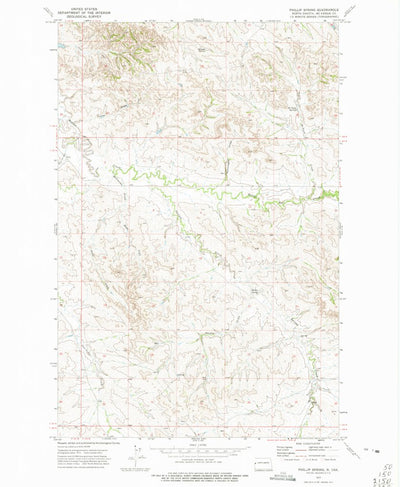 United States Geological Survey Phillip Spring, ND (1972, 24000-Scale) digital map