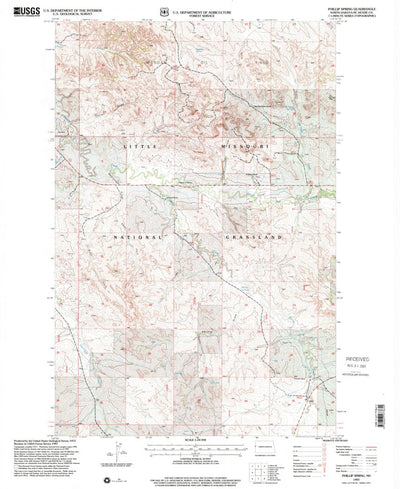 United States Geological Survey Phillip Spring, ND (1997, 24000-Scale) digital map