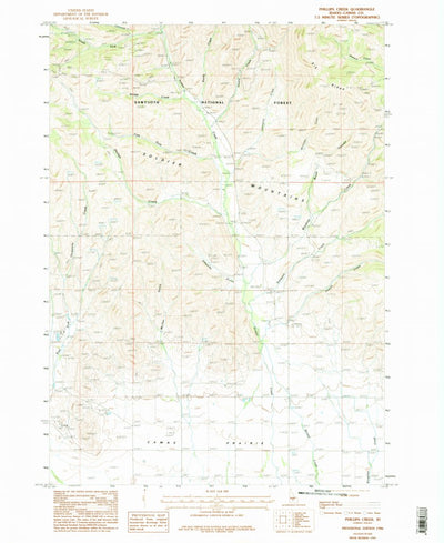 United States Geological Survey Phillips Creek, ID (1986, 24000-Scale) digital map