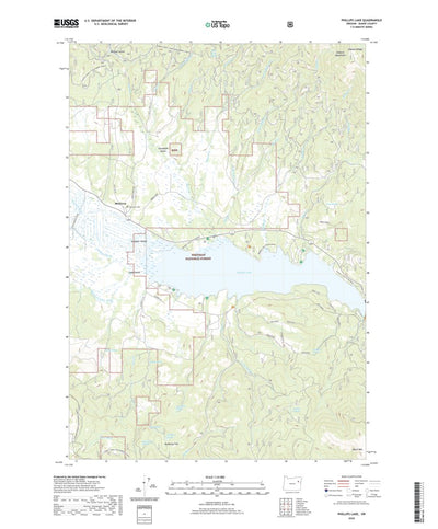 United States Geological Survey Phillips Lake, OR (2020, 24000-Scale) digital map