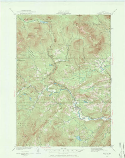 United States Geological Survey Phillips, ME (1929, 62500-Scale) digital map