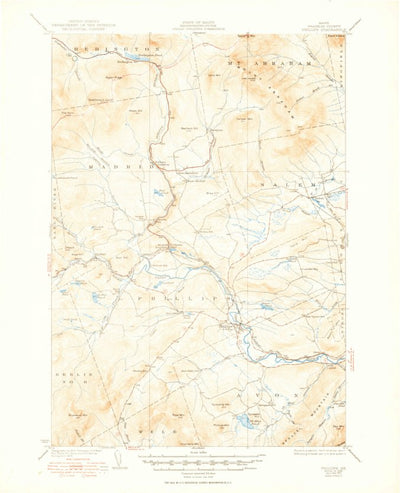 United States Geological Survey Phillips, ME (1932, 62500-Scale) digital map
