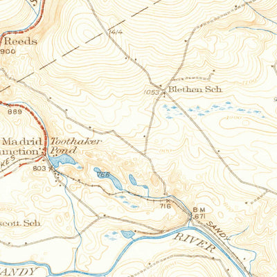 United States Geological Survey Phillips, ME (1932, 62500-Scale) digital map