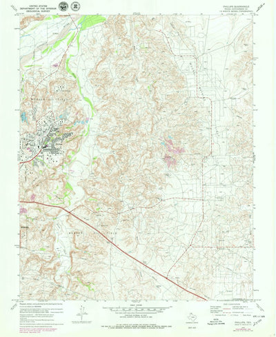 United States Geological Survey Phillips, TX (1970, 24000-Scale) digital map