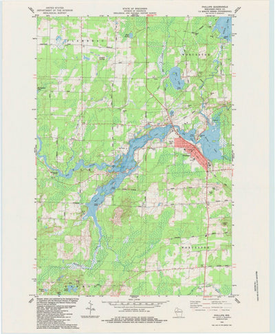 United States Geological Survey Phillips, WI (1984, 24000-Scale) digital map