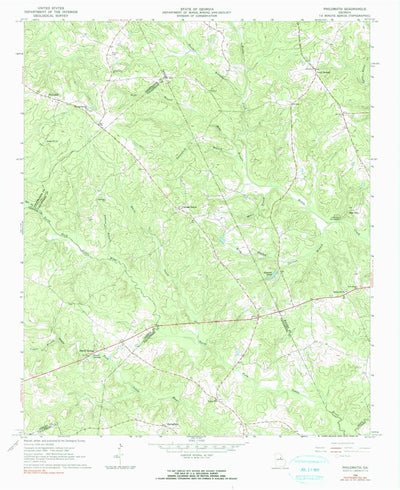 United States Geological Survey Philomath, GA (1966, 24000-Scale) digital map