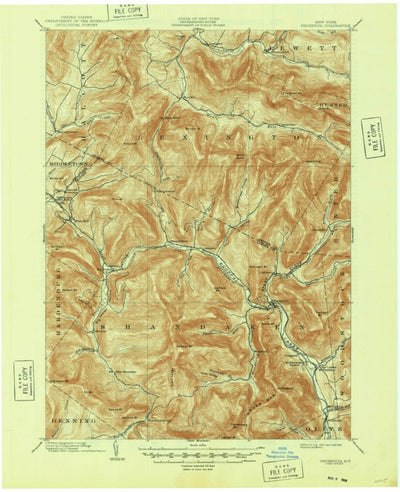 United States Geological Survey Phoenicia, NY (1903, 62500-Scale) digital map