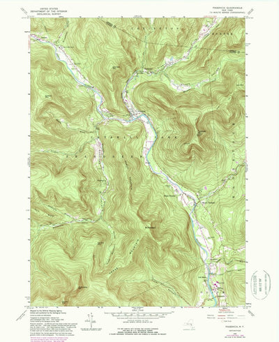 United States Geological Survey Phoenicia, NY (1960, 24000-Scale) digital map