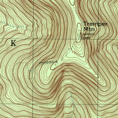 United States Geological Survey Phoenicia, NY (1997, 24000-Scale) digital map