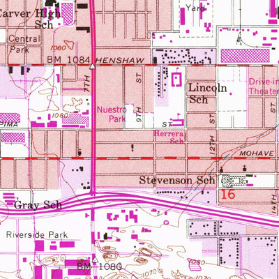 United States Geological Survey Phoenix, AZ (1952, 24000-Scale) digital map