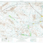 United States Geological Survey Phoenix, AZ (1954, 250000-Scale) digital map