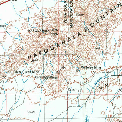 United States Geological Survey Phoenix, AZ (1954, 250000-Scale) digital map