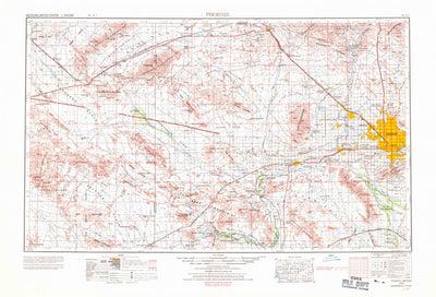 United States Geological Survey Phoenix, AZ (1969, 250000-Scale) digital map