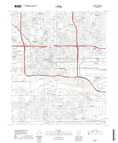 United States Geological Survey Phoenix, AZ (2021, 24000-Scale) digital map