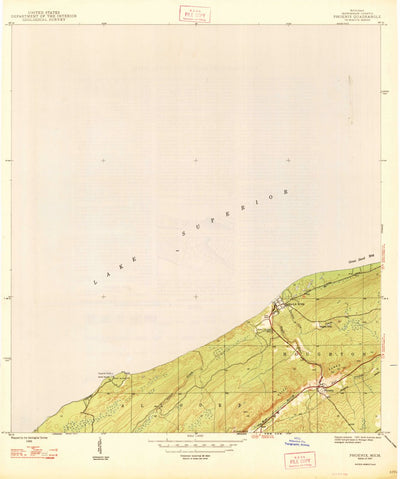 United States Geological Survey Phoenix, MI (1947, 24000-Scale) digital map