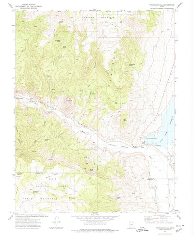 United States Geological Survey Phonolite Hill, UT (1971, 24000-Scale) digital map