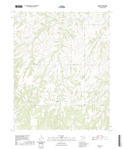 United States Geological Survey Phroso, OK (2022, 24000-Scale) digital map