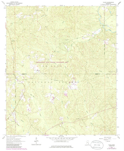 United States Geological Survey Piave, MS (1964, 24000-Scale) digital map