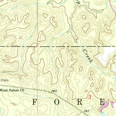 United States Geological Survey Piave, MS (1964, 24000-Scale) digital map