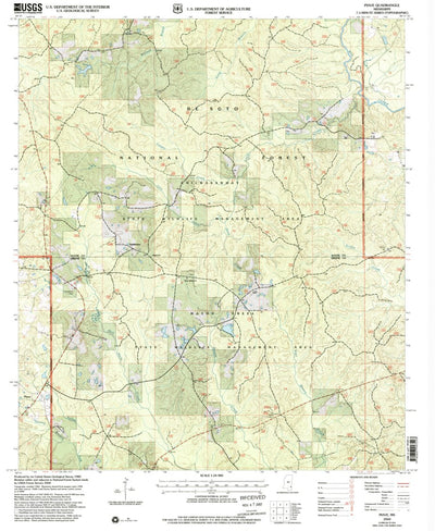 United States Geological Survey Piave, MS (2000, 24000-Scale) digital map