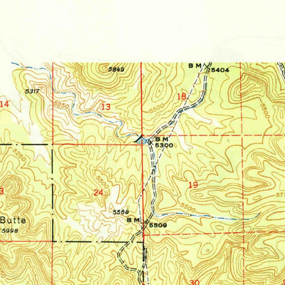 United States Geological Survey Picacho Butte, AZ (1950, 62500-Scale) digital map