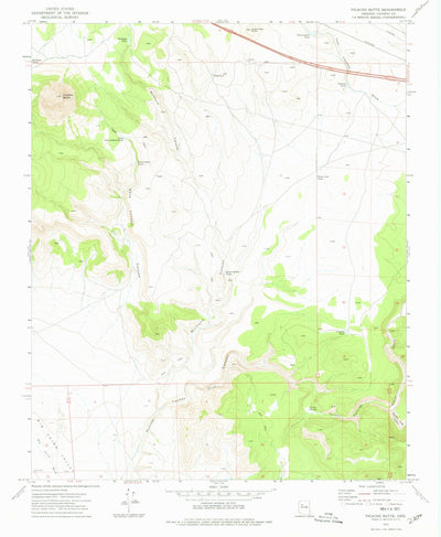 United States Geological Survey Picacho Butte, AZ (1973, 24000-Scale) digital map